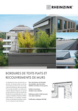 Bordures de toits plats et recouvrements de murs