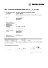 Bande de Joint d'étanchéité pour joint debout