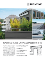 Flachdachrand und Mauerabdeckungen