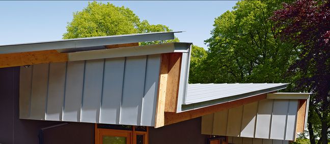 Avenham Park Pavilion blaugrau Dach